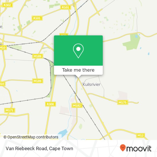 Van Riebeeck Road map