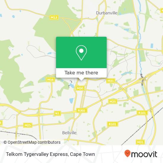 Telkom Tygervalley Express map