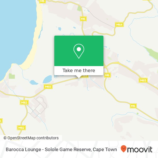 Barocca Lounge - Solole Game Reserve map