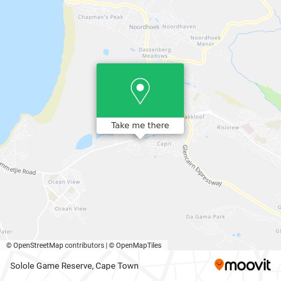 Solole Game Reserve map