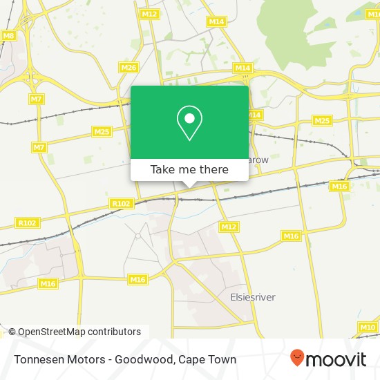 Tonnesen Motors - Goodwood map