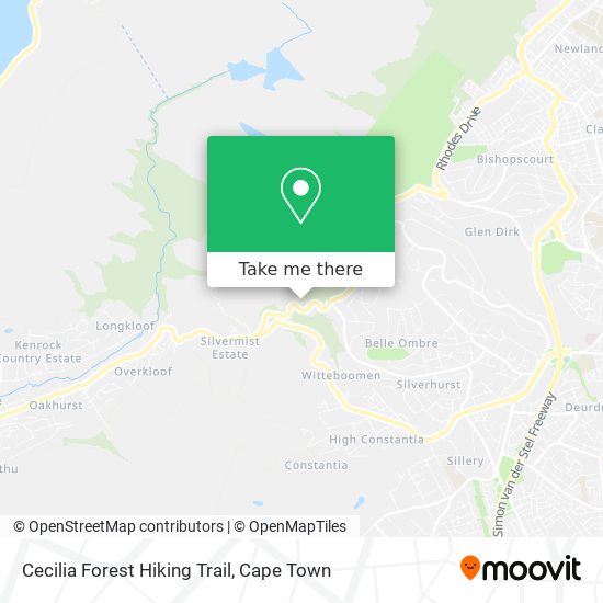 Cecilia Forest Hiking Trail map