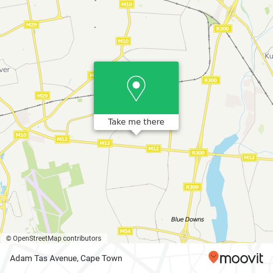 Adam Tas Avenue map