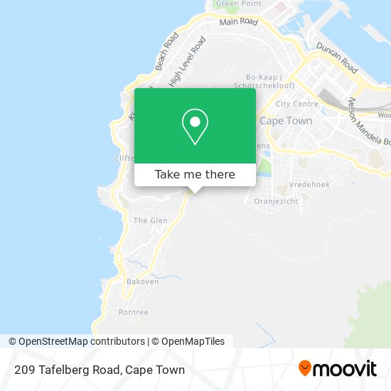 209 Tafelberg Road map