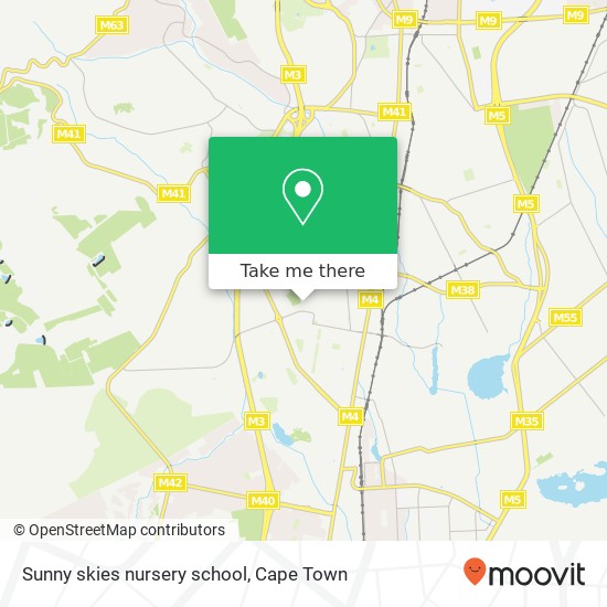 Sunny skies nursery school map