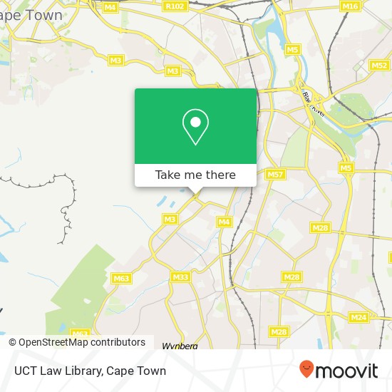 UCT Law Library map