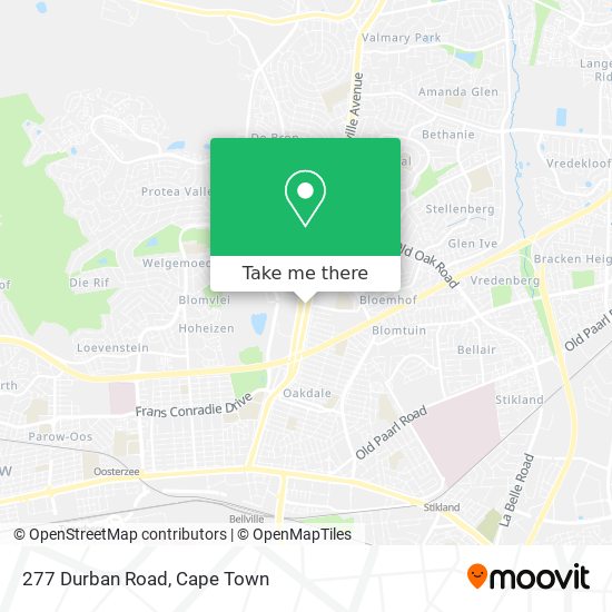 277 Durban Road map