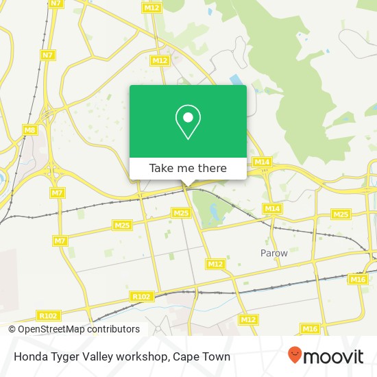 Honda Tyger Valley workshop map