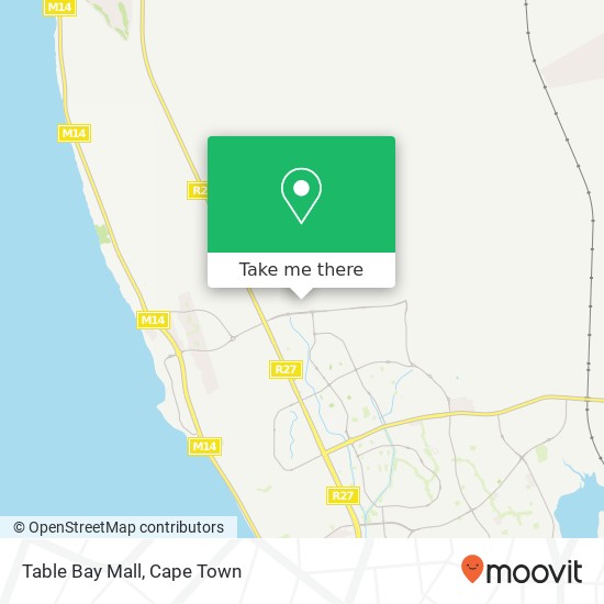 Table Bay Mall map