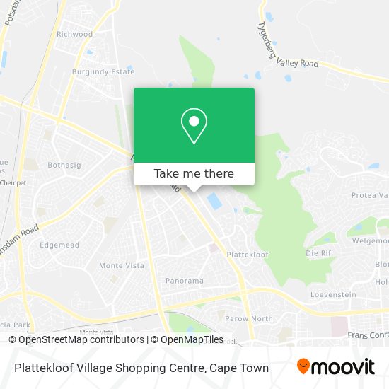 Plattekloof Village Shopping Centre map