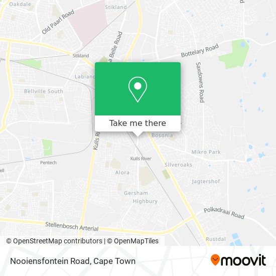 Nooiensfontein Road map