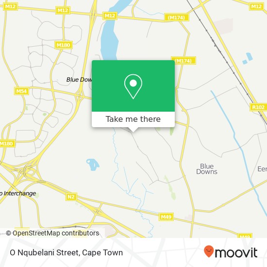 O Nqubelani Street map