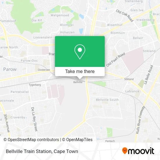 Bellville Train Station map