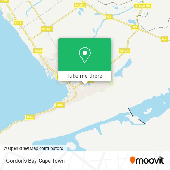 Gordon’s Bay map