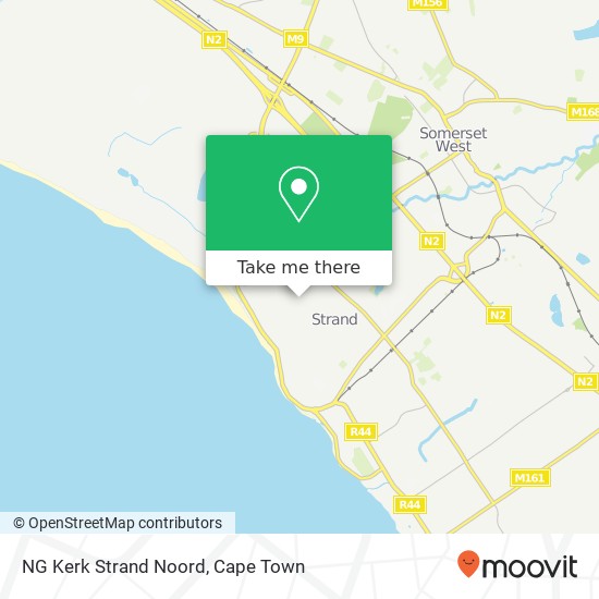 NG Kerk Strand Noord map