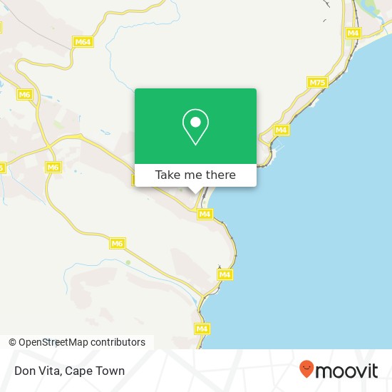Don Vita, 1st Ave Fish Hoek Cape Town 7975 map