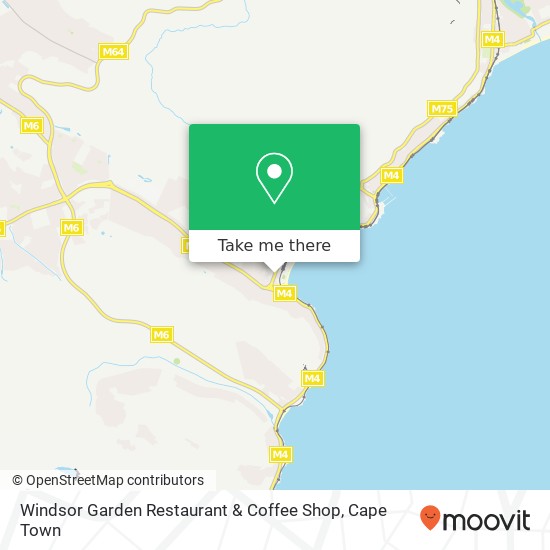 Windsor Garden Restaurant & Coffee Shop, Main Rd Fish Hoek Cape Town 7975 map