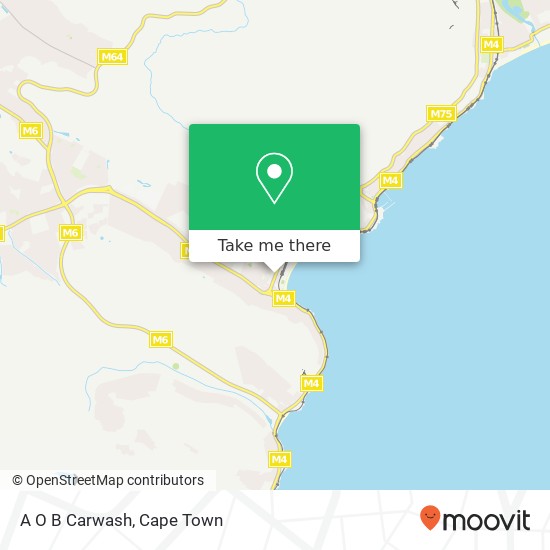 A O B Carwash, Main Rd Fish Hoek Cape Town 7975 map