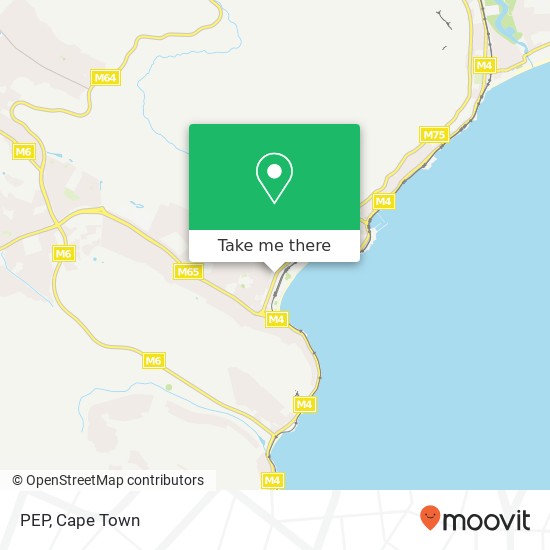 PEP, Dunster Ave Fish Hoek Cape Town 7975 map
