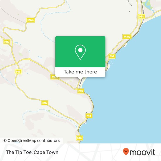 The Tip Toe, Beach Rd Fish Hoek Cape Town 7975 map
