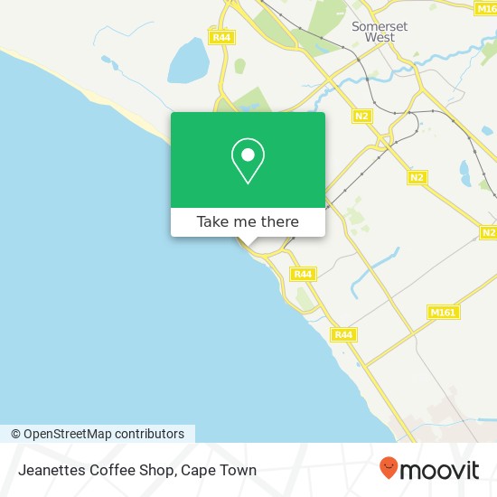 Jeanettes Coffee Shop, 106, Beach Rd Strand 7140 map