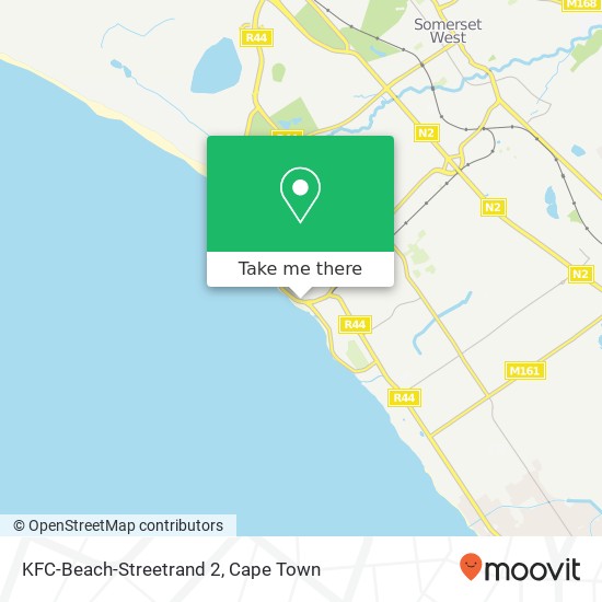KFC-Beach-Streetrand 2, Beach Rd Strand Cape Town 7140 map