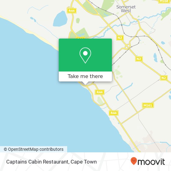 Captains Cabin Restaurant, Main Rd Strand Cape Town 7140 map