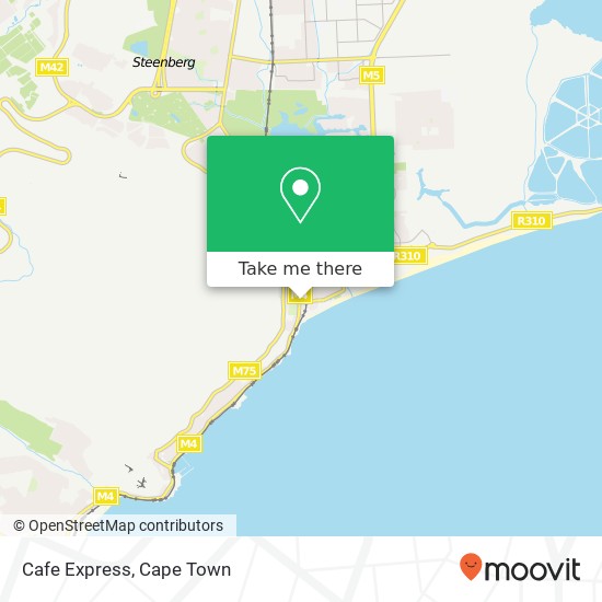 Cafe Express, 1, Atlantic Rd Muizenberg Cape Town 7945 map