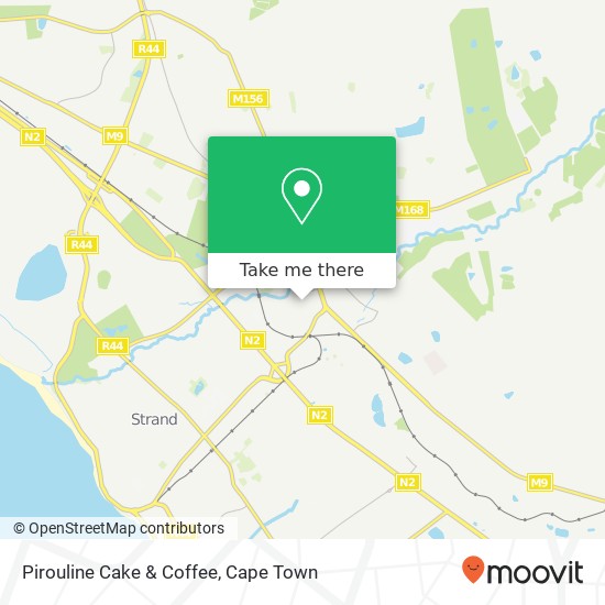 Pirouline Cake & Coffee, 9, Orange St Longdown Estate Somerset West map