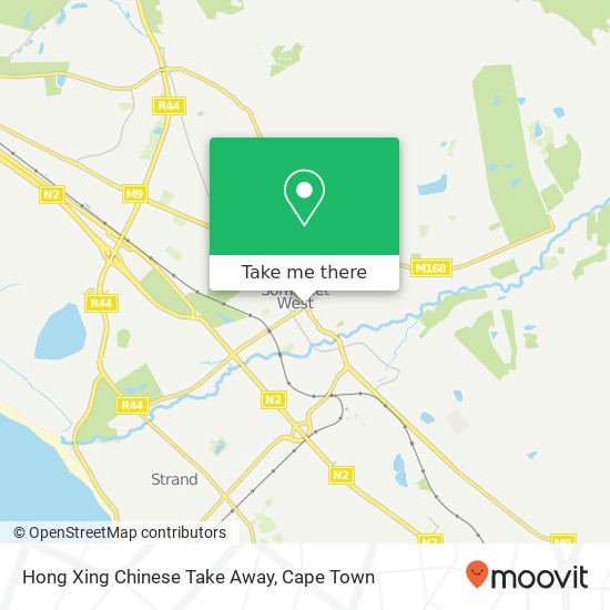 Hong Xing Chinese Take Away, Main Rd Lionviham Somerset West map