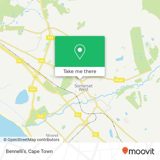 Bennelli's, Main Rd Andas Estate Cape Town map