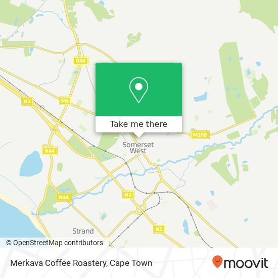 Merkava Coffee Roastery, 63, Caledon St Lionviham Somerset West map