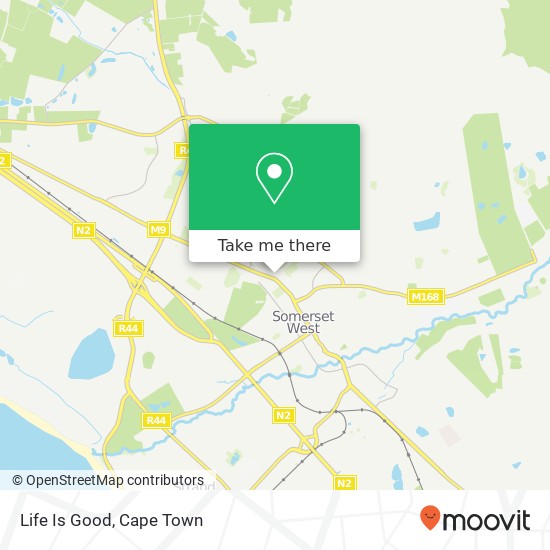 Life Is Good, Dummer St Bergalo Cape Town map