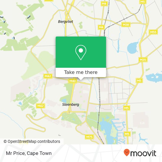 Mr Price, Dreyersdal Cape Town 7945 map