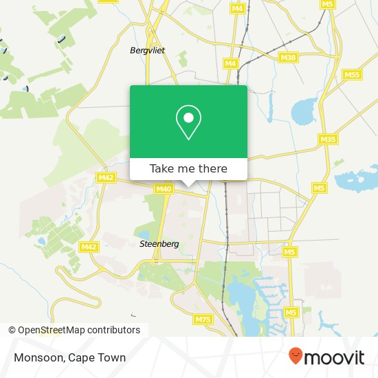 Monsoon, Dreyersdal Cape Town 7945 map