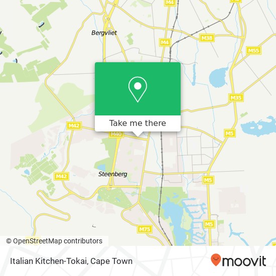 Italian Kitchen-Tokai, 21, Tokai Rd Kirstenhof Cape Town 7945 map