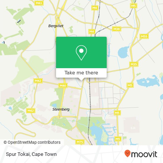 Spur Tokai, Dreyersdal Cape Town 7945 map