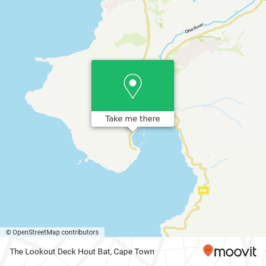 The Lookout Deck Hout Bat, Hout Bay Marina Hout Bay Cape Town 7806 map