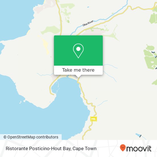 Ristorante Posticino-Hout Bay, Beach Cres Scott Estate Cape Town 7945 map