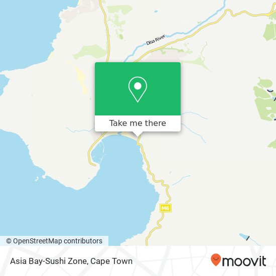 Asia Bay-Sushi Zone, Beach Cres Scott Estate Hout Bay 7945 map