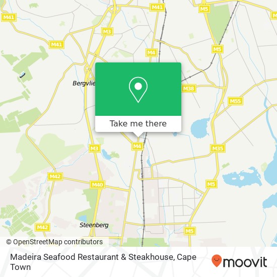 Madeira Seafood Restaurant & Steakhouse, 161, Main Rd Retreat Cape Town 7945 map