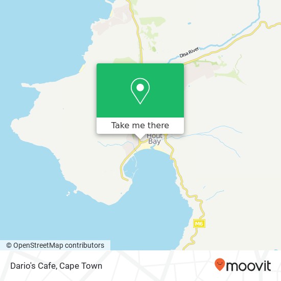 Dario's Cafe, 6, Victoria Ave Hout Bay 7806 map