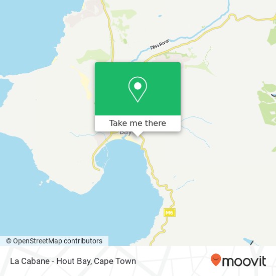 La Cabane - Hout Bay map