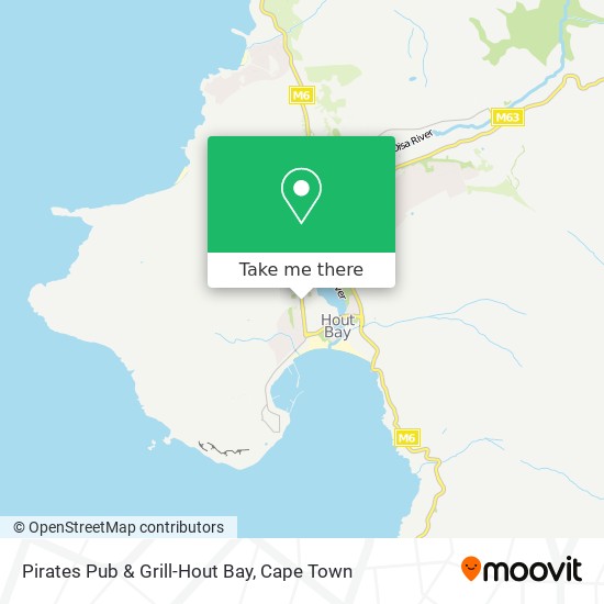 Pirates Pub & Grill-Hout Bay map