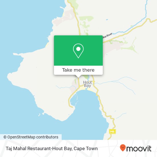 Taj Mahal Restaurant-Hout Bay, 44, Victoria Ave Hout Bay Cape Town 7806 map