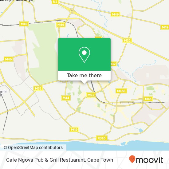 Cafe Ngova Pub & Grill Restuarant map