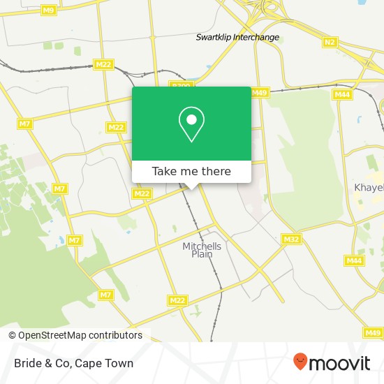 Bride & Co, Mitchells Plain Cape Town 7785 map