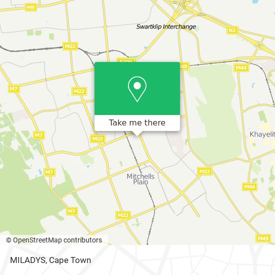 MILADYS, Mitchells Plain Cape Town 7785 map