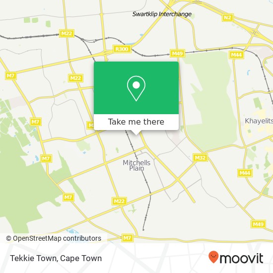 Tekkie Town, Mitchells Plain Cape Town 7785 map