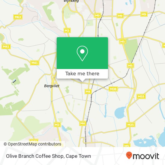 Olive Branch Coffee Shop, Kendal Rd Diep River Cape Town 7945 map